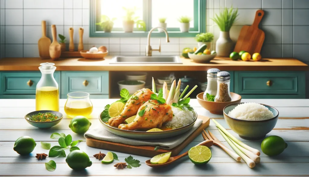 Poulet à la Citronnelle Style Thaï