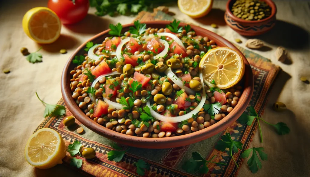 Salade de Lentilles à la Marocaine