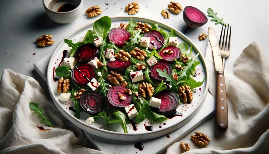 Salade de betteraves rôties et feta