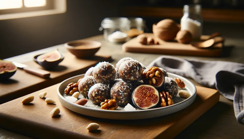 Boules d'énergie aux figues et noix