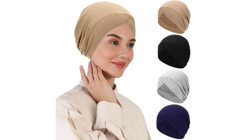 XEPST 4 PCS Bonnet Hijab pour les Femmes