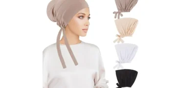 PHOGARY 4 Pcs Femmes Bonnet Hijab